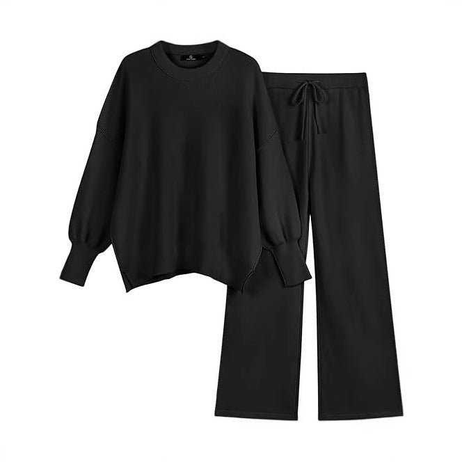 Damer Komfortabla Sweatpants och Oversized Sweatshirt Set Mirla-Eva Jonsson