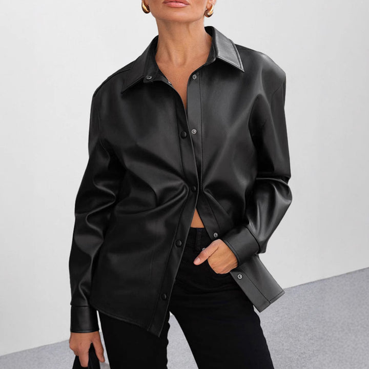 Damer Konstläder Skjortblus Mirla-Eva Jonsson