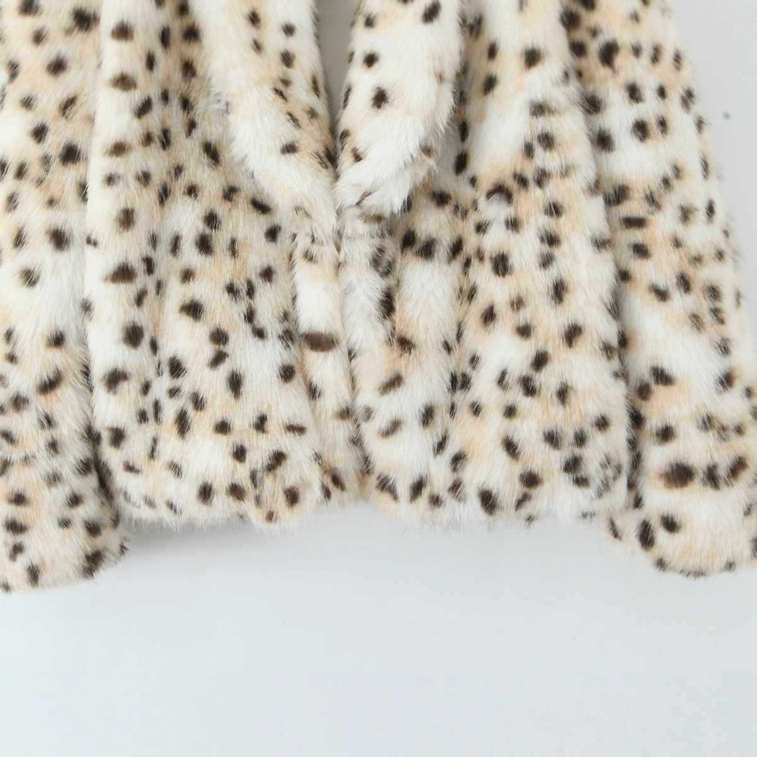 Damer Konstpälsjacka med elegant leopardmönster Mirla-Eva Jonsson