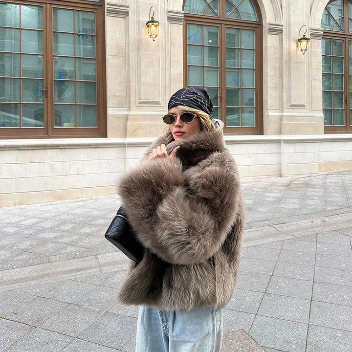 Damer Kort Pälsjacka Mirla-Eva Jonsson