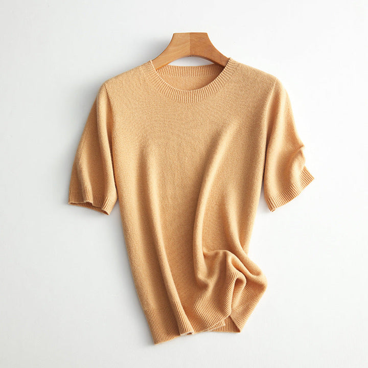 Damer Kortärmad Cashmere-Mix Tröja Mirla-Eva Jonsson