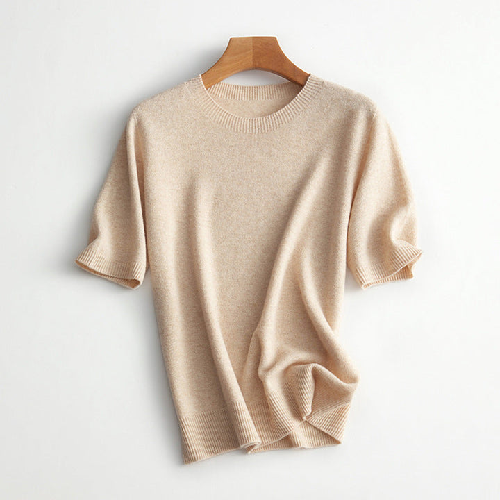 Damer Kortärmad Cashmere-Mix Tröja Mirla-Eva Jonsson