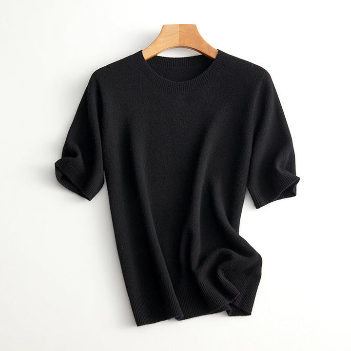 Damer Kortärmad Cashmere-Mix Tröja Mirla-Eva Jonsson