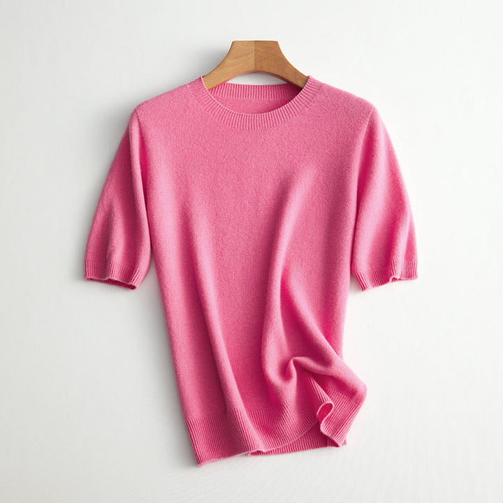 Damer Kortärmad Cashmere-Mix Tröja Mirla-Eva Jonsson