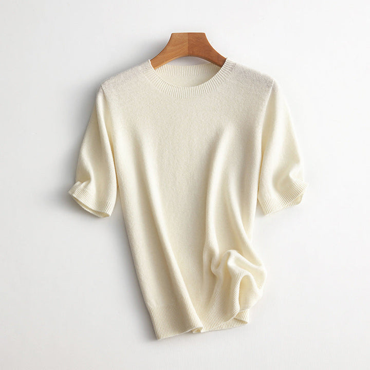 Damer Kortärmad Cashmere-Mix Tröja Mirla-Eva Jonsson