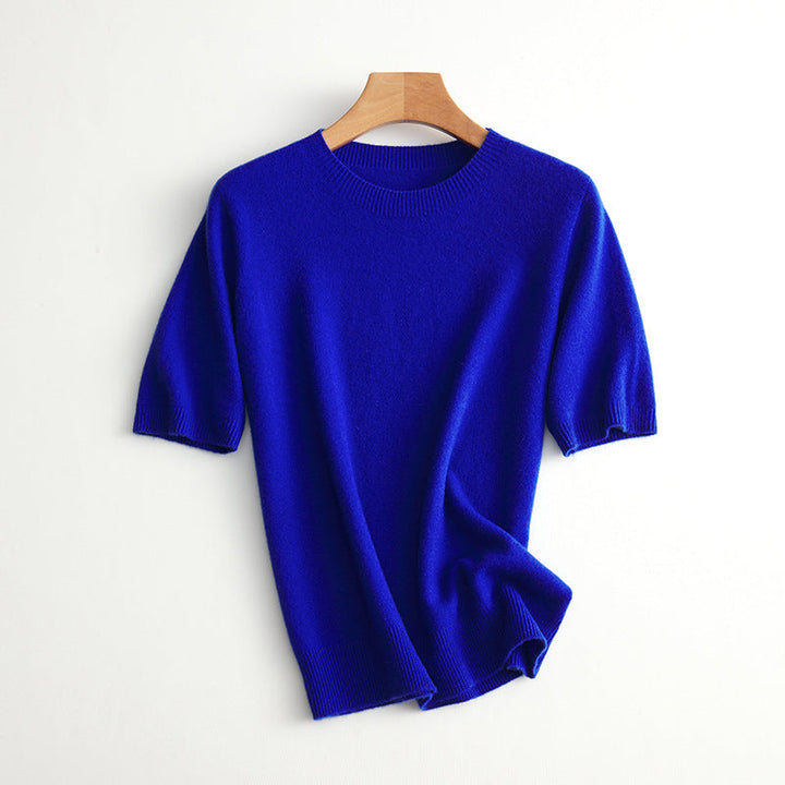 Damer Kortärmad Cashmere-Mix Tröja Mirla-Eva Jonsson