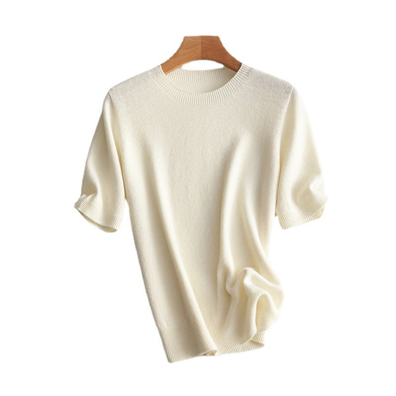 Damer Kortärmad Cashmere-Mix Tröja Mirla-Eva Jonsson