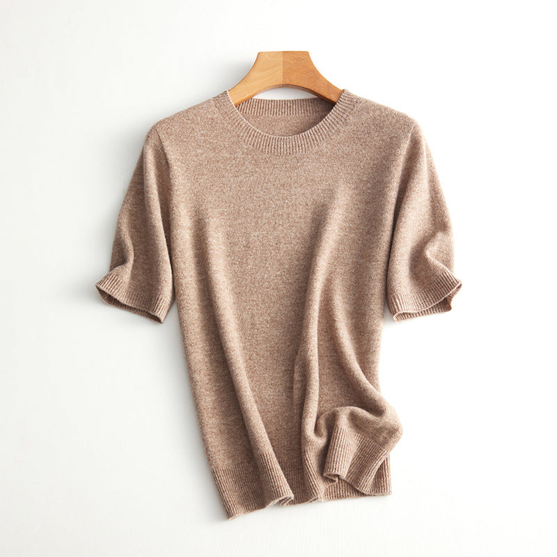 Damer Kortärmad Cashmere-Mix Tröja Mirla-Eva Jonsson