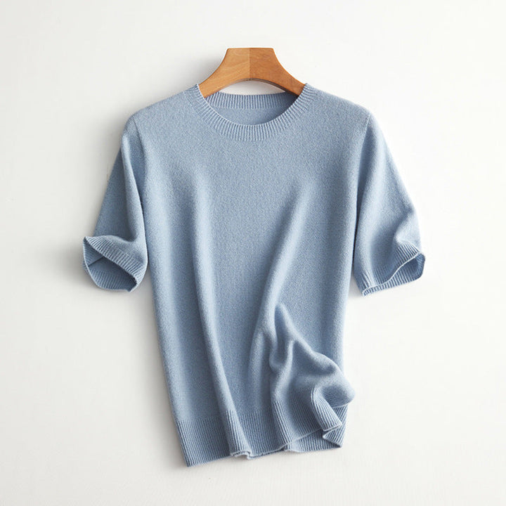 Damer Kortärmad Cashmere-Mix Tröja Mirla-Eva Jonsson