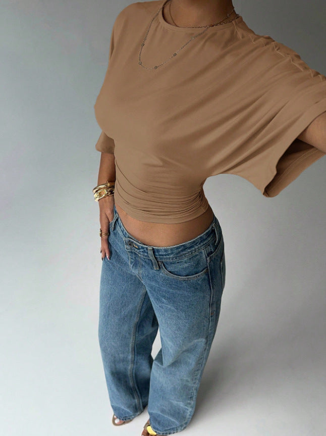 Damer Kortärmad Crop-Top Mirla-Eva Jonsson