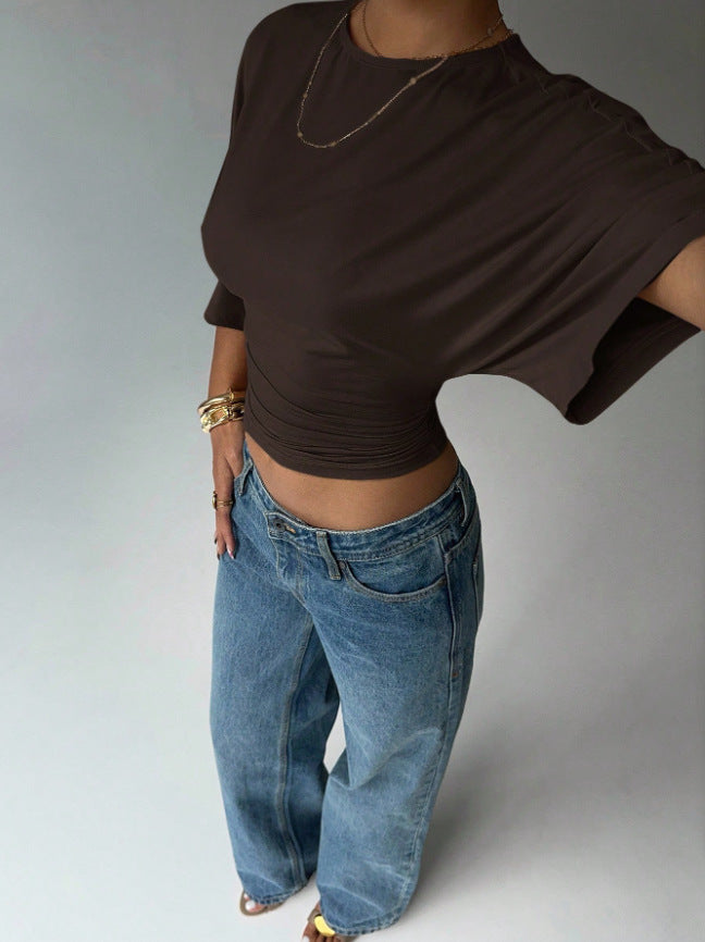 Damer Kortärmad Crop-Top Mirla-Eva Jonsson