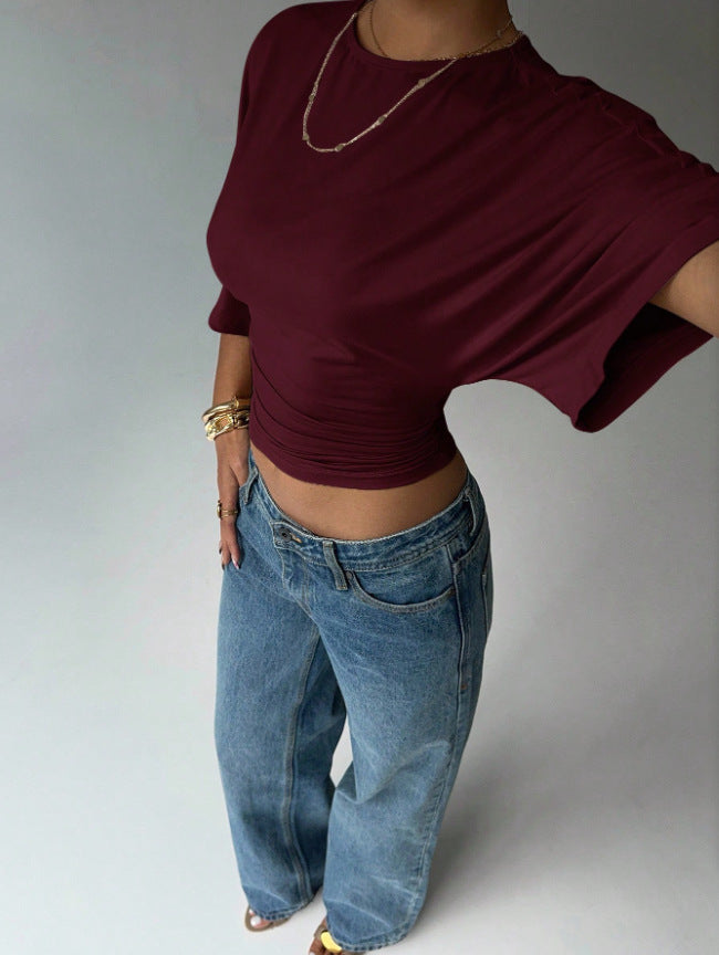 Damer Kortärmad Crop-Top Mirla-Eva Jonsson
