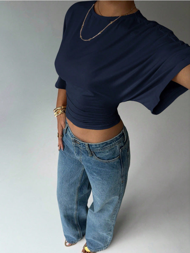 Damer Kortärmad Crop-Top Mirla-Eva Jonsson