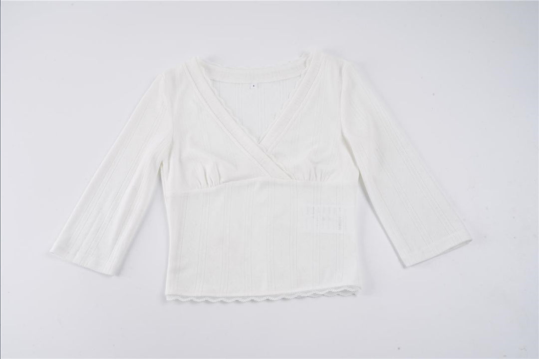 Damer Kortsleeve V-ringad topp Mirla-Eva Jonsson