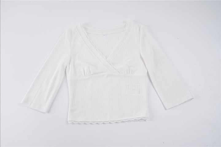 Damer Kortsleeve V-ringad topp Mirla-Eva Jonsson