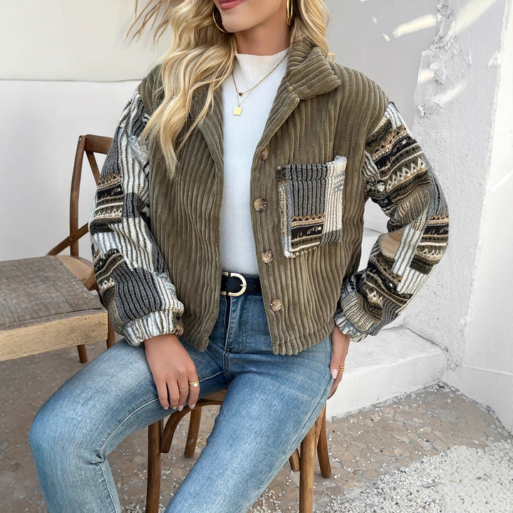 Damer Lagerstickad Jacka Eva Jonsson-Eva Jonsson