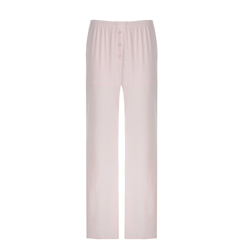 Damer Långärmad Crop Top med knapplist och mjukt material Mirla-Eva Jonsson