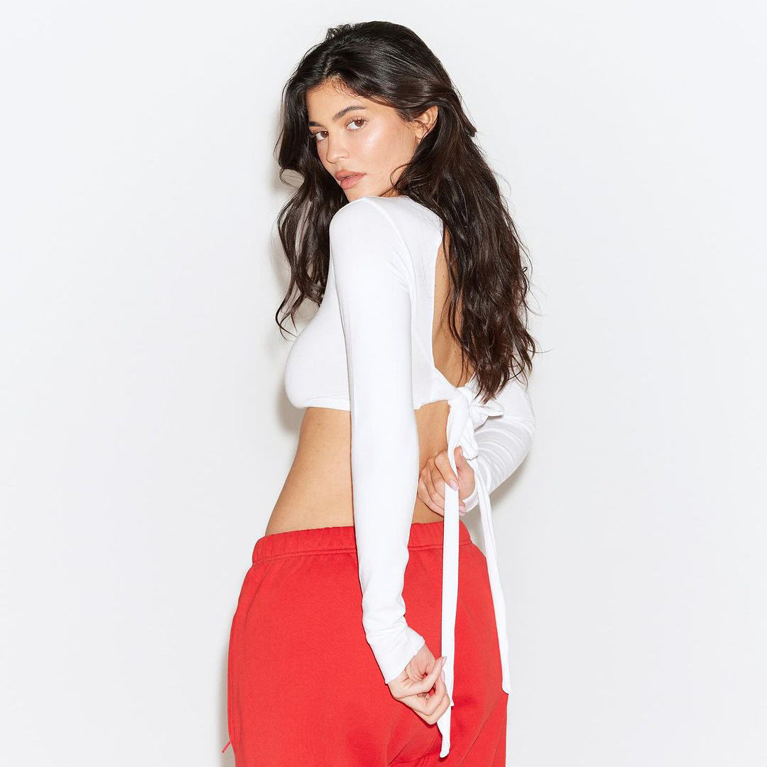 Damer Långärmad Cropped Top Mirla-Eva Jonsson