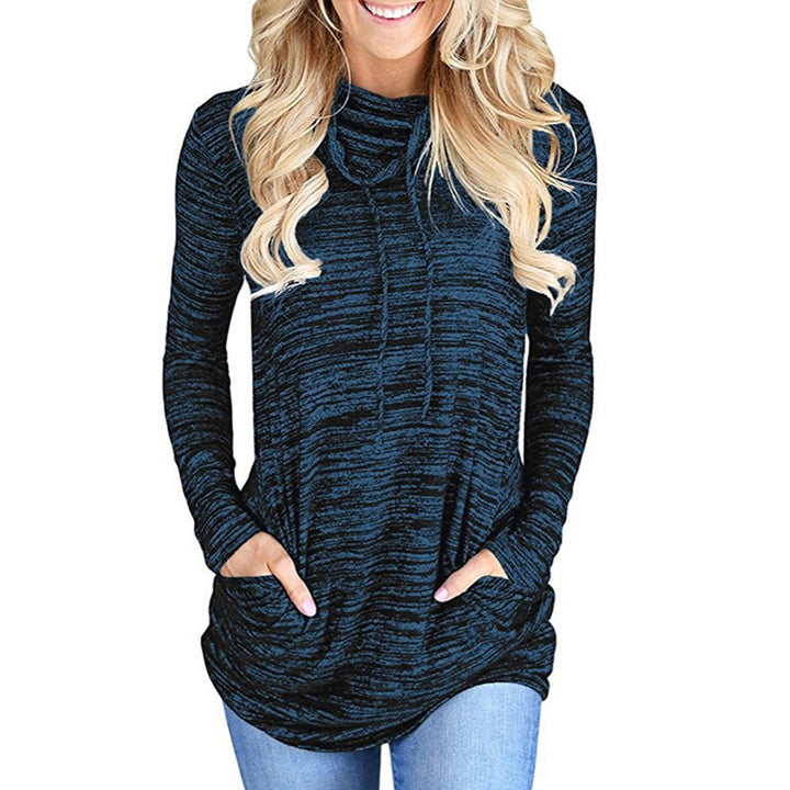 Damer Långärmad Hoodie med praktisk Kängurufickdesign Mirla-Eva Jonsson