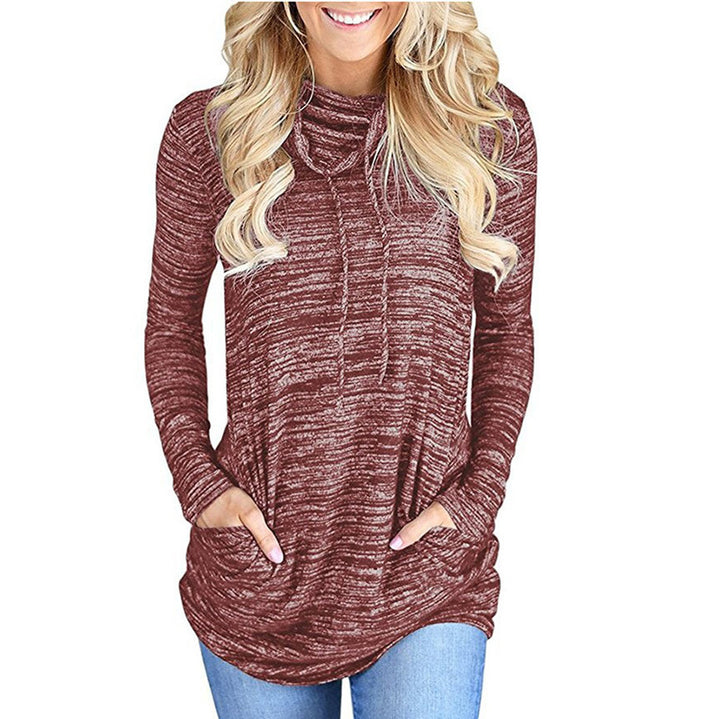 Damer Långärmad Hoodie med praktisk Kängurufickdesign Mirla-Eva Jonsson