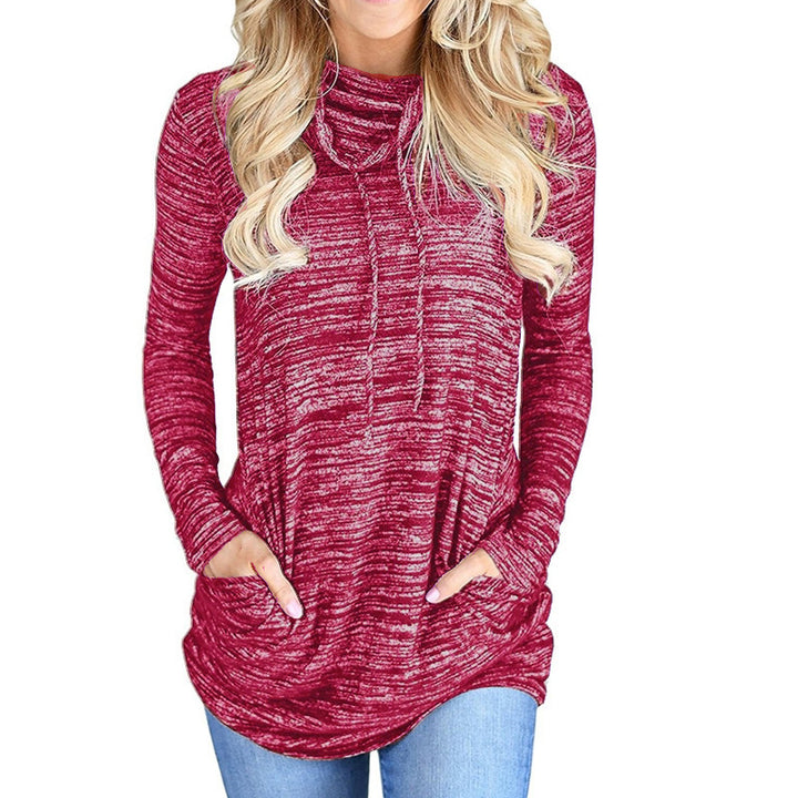 Damer Långärmad Hoodie med praktisk Kängurufickdesign Mirla-Eva Jonsson