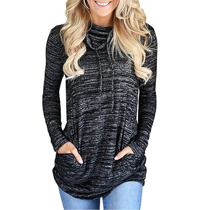 Damer Långärmad Hoodie med praktisk Kängurufickdesign Mirla-Eva Jonsson