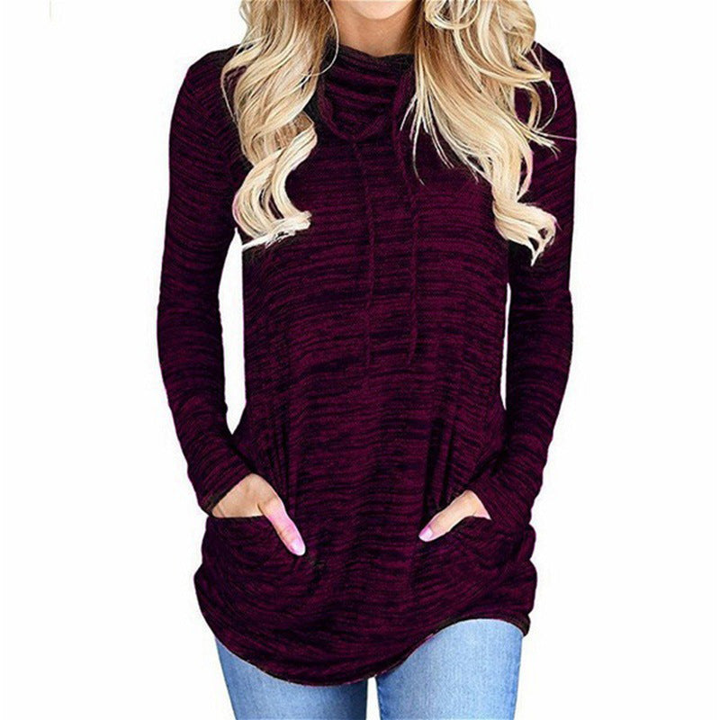 Damer Långärmad Hoodie med praktisk Kängurufickdesign Mirla-Eva Jonsson
