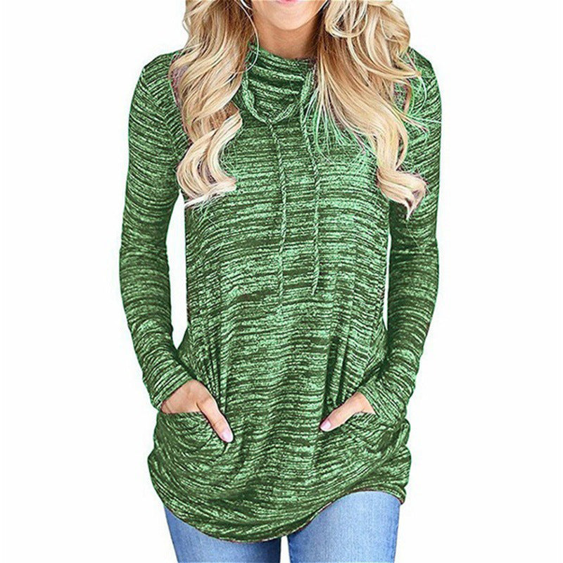 Damer Långärmad Hoodie med praktisk Kängurufickdesign Mirla-Eva Jonsson