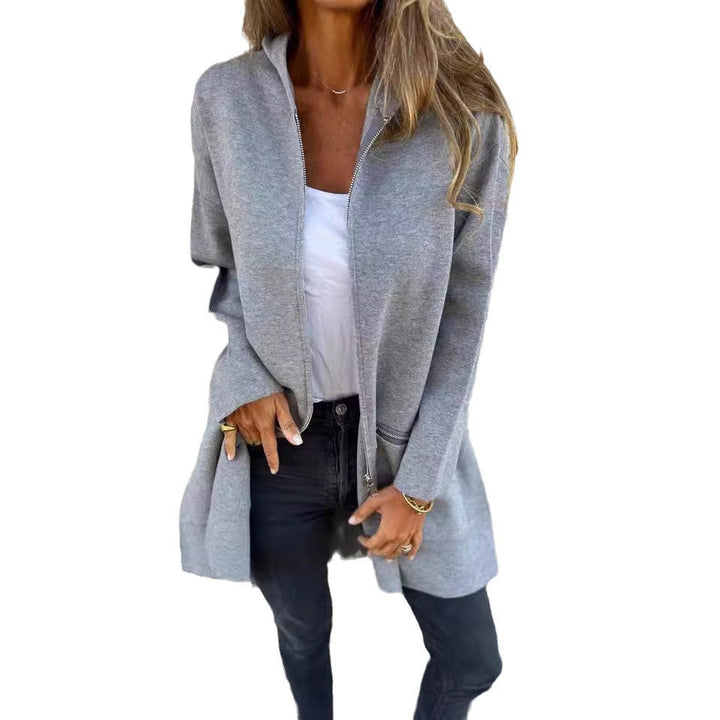 Damer Långärmad Oversized Jacka med Dragkedja Mirla-Eva Jonsson