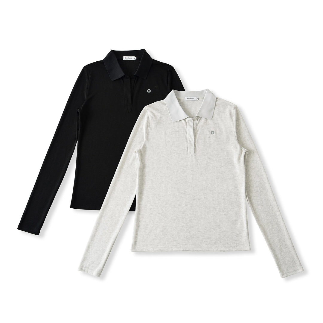 Damer Långärmad Poloshirt Mirla-Eva Jonsson