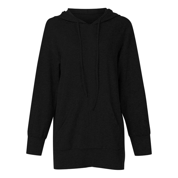 Damer Lässig Hooded Tröja med Långa Ärmar och Praktiska Fickor Mirla-Eva Jonsson