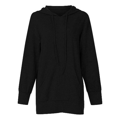 Damer Lässig Hooded Tröja med Långa Ärmar och Praktiska Fickor Mirla-Eva Jonsson