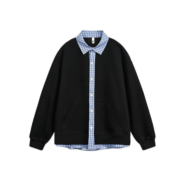 Damer Lässig Oversized Hoodie med Skjortkrage Mirla-Eva Jonsson