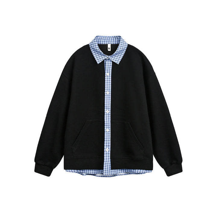 Damer Lässig Oversized Hoodie med Skjortkrage Mirla-Eva Jonsson