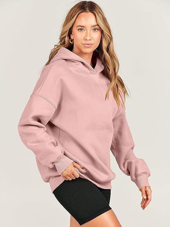 Damer Lätt Kapuzenpullover med Extra Stor Passform och Mjuk Fleece-Material Mirla-Eva Jonsson