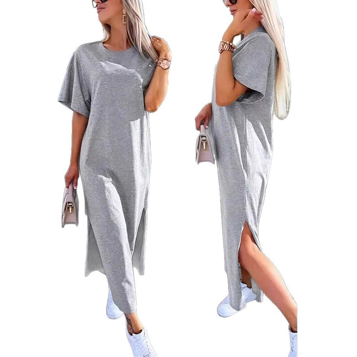 Damer Lätt Maxiklänning med sidoklyftor och Oversize-design Eva Jonsson-Eva Jonsson