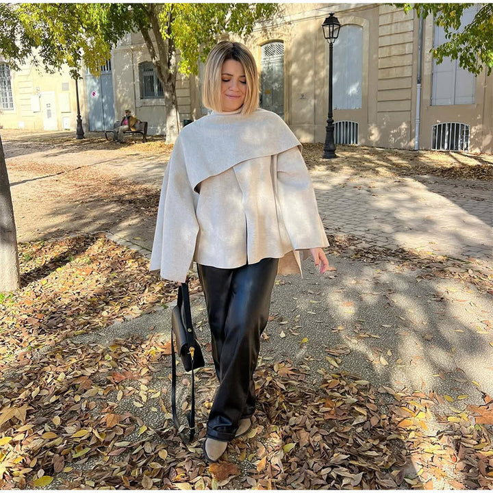 Damer Lätt Oversized Stickad Jacka Mirla-Eva Jonsson