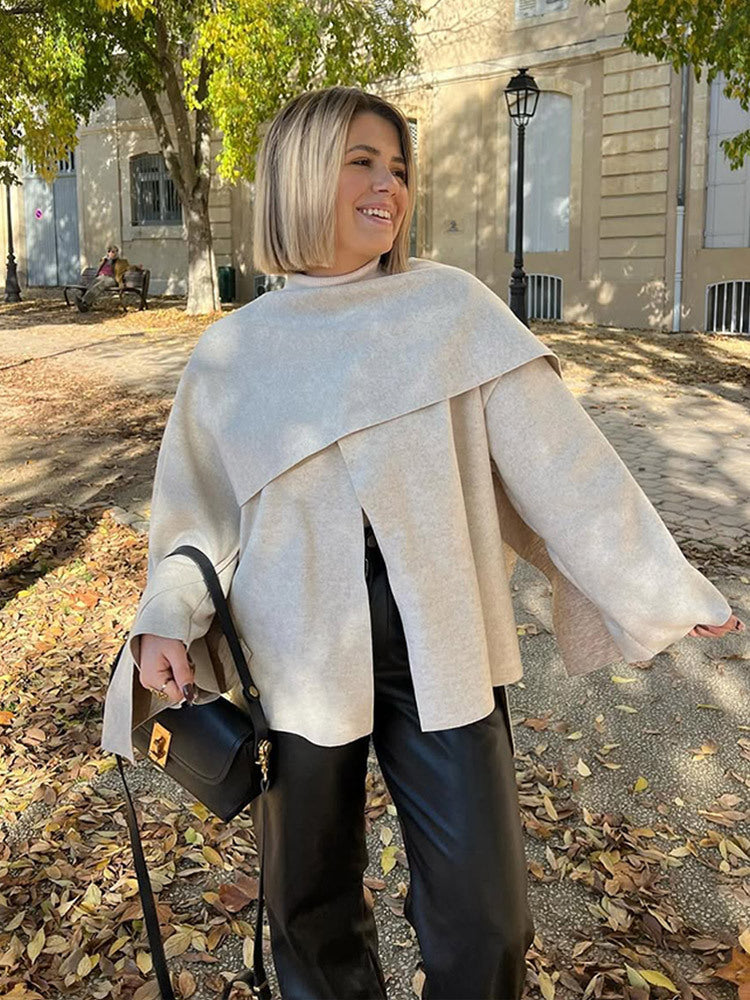 Damer Lätt Oversized Stickad Jacka Mirla-Eva Jonsson