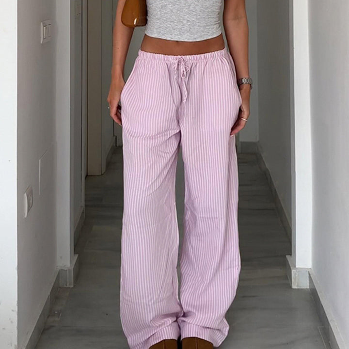 Damer Lätt Pyjamasbyxor med elastisk midja och dragsko Mirla-Eva Jonsson