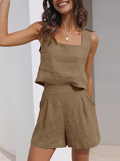 Damer Lätt Sommarblus och Shorts Set Mirla-Eva Jonsson