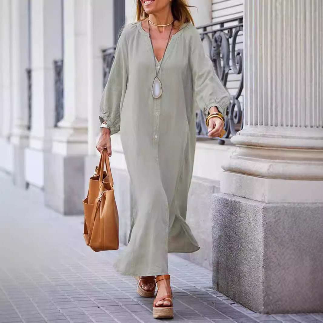 Damer Lätt Sommardress I Lin Mirla-Eva Jonsson