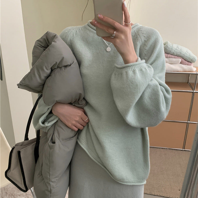 Damer Lätt Sweatshirt med Voluminösa Ärmar och Mjukt Material Mirla-Eva Jonsson