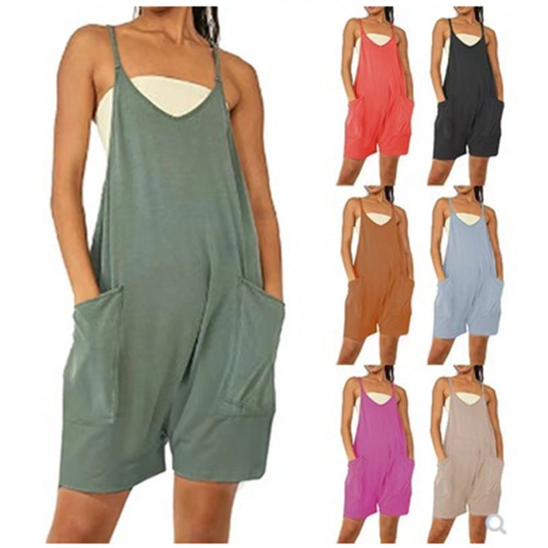Damer Lätt jumpsuit med djup urringning och praktiska fickor Mirla-Eva Jonsson
