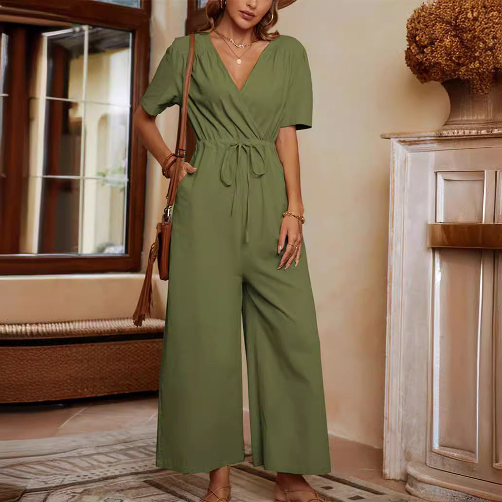 Damer Lätt jumpsuit med hög midja och praktiska fickor Eva Jonsson-Eva Jonsson