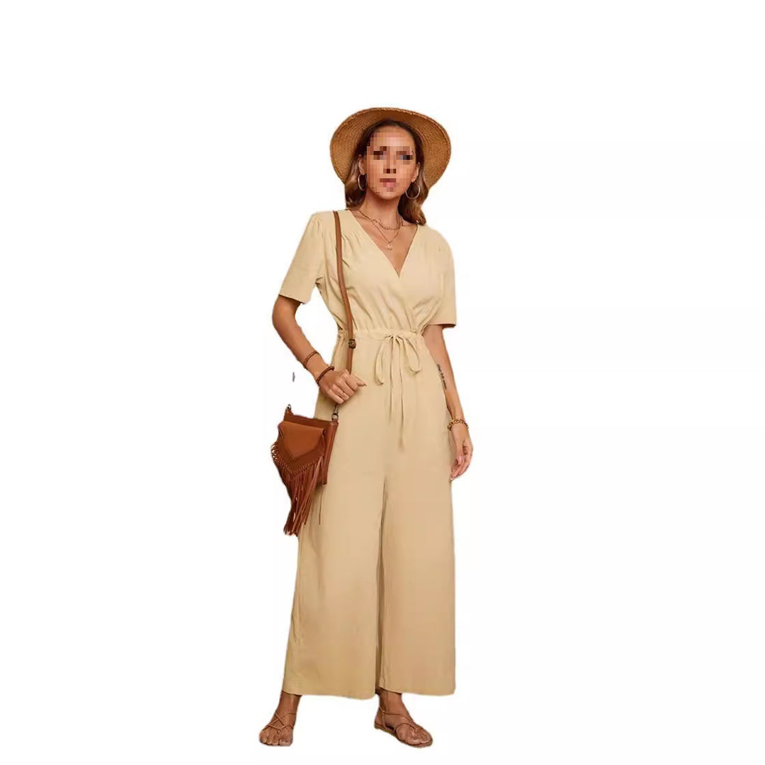 Damer Lätt jumpsuit med hög midja och praktiska fickor Eva Jonsson-Eva Jonsson