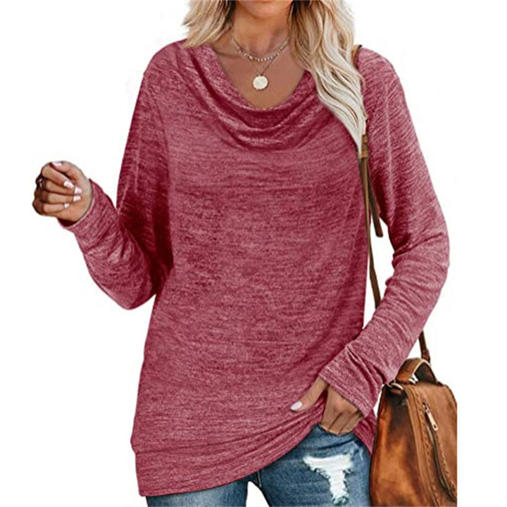 Damer Lätt långärmad topp med djup urringning och bekväm passform Eva Jonsson-Eva Jonsson