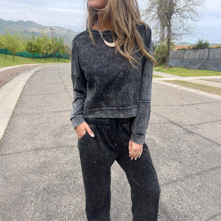 Damer Lätt och modernt sweatshirt-set med lös passform Mirla-Eva Jonsson