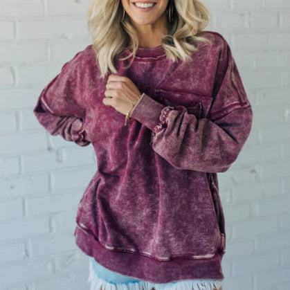 Damer Lätt oversized sweatshirt med volangdetaljer Mirla-Eva Jonsson