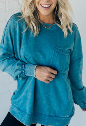 Damer Lätt oversized sweatshirt med volangdetaljer Mirla-Eva Jonsson