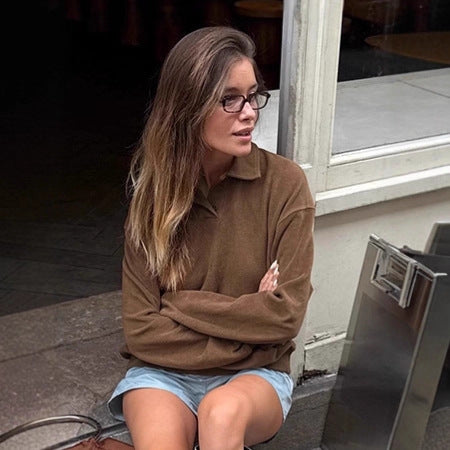 Damer Lätt pullover med ståkrage och vid passform Mirla-Eva Jonsson